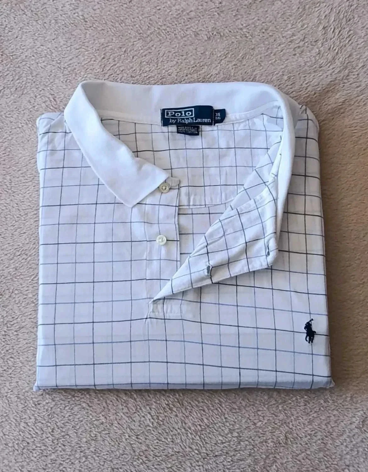 Polo Ralph Lauren Vintage wit met ruiten. Maat 3XB – photo 11